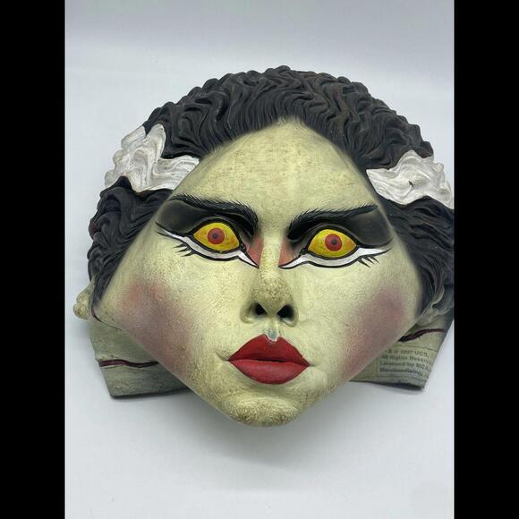 Universal Monsters Bride Of Frankenstein Mask Paper Magic 1997 Vintage Halloween - Picture 9 of 9
